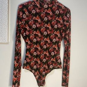 Floral longsleeve bodysuit